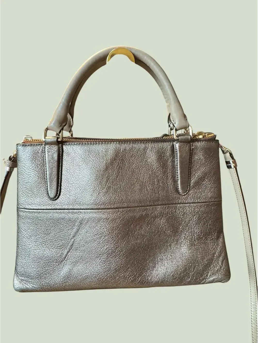 Coach Metallic Leather Crossbody Bag 2014